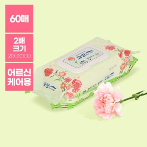 [ BIG size ] 효랑 물티슈 60매 20팩 / 엠보타입